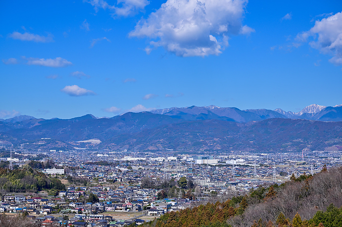 Minami Ashigara City, Kanagawa Prefecture A view toward Minami ashigara City seen from Oodawara Suwanohara Park