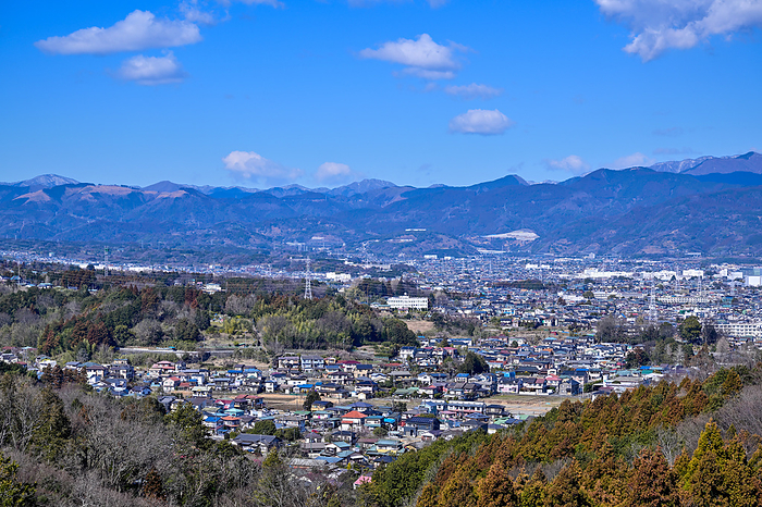 Minami Ashigara City, Kanagawa Prefecture A view toward Minami ashigara City seen from Oodawara Suwanohara Park