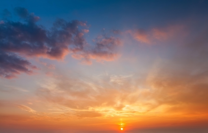 Beautiful dramatic scenic sunset sky background, by Dmitry Rukhlenko