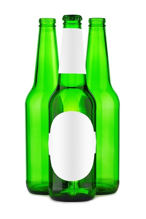 Bottle of beer with label, by Dzmitri Mikhaltsow