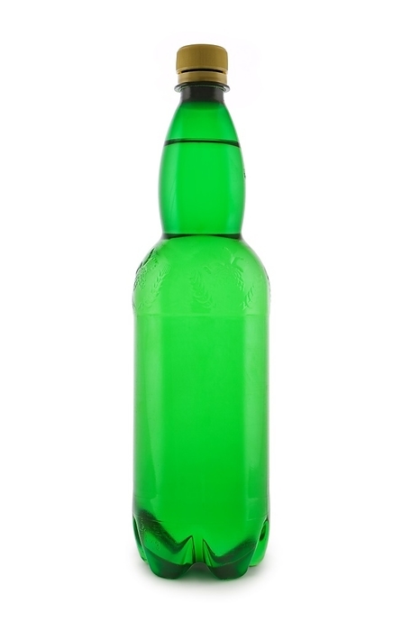 Green bottle isolated, by Dzmitri Mikhaltsow