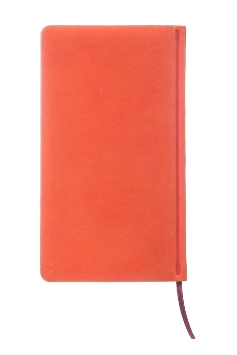 Orange notepad isolated on white, by Dzmitri Mikhaltsow