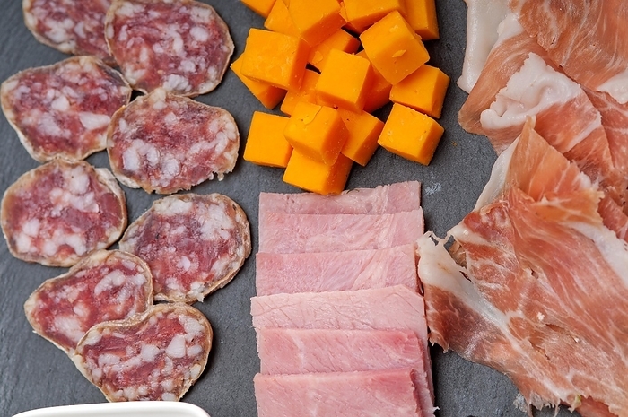 Assorted fresh cold cut platter Italian appetizer, by keko64
