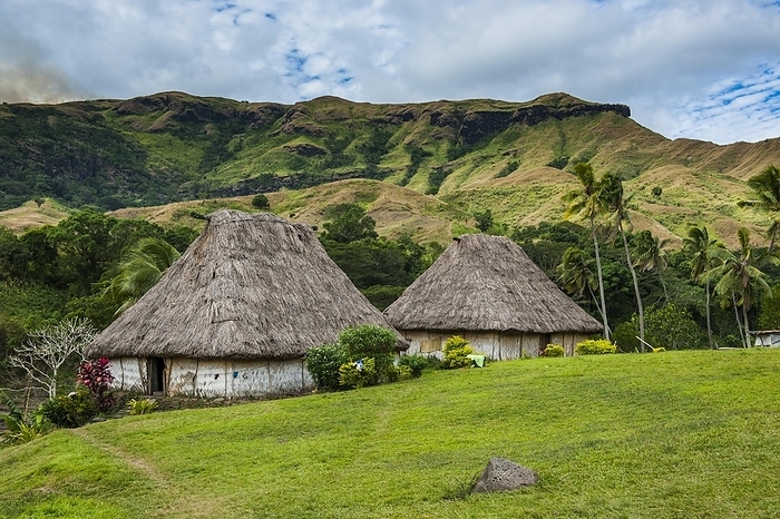 Navala village in the Highlands of Viti Levu, Fiji, South Pacific, Oceania, by Michael Runkel