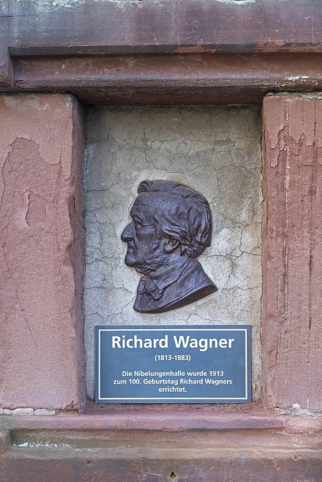 Richard Wagner Memorial, Nibelungenhalle, Eselsweg zum Drachenfels, Königswinter, North Rhine-Westphalia, Germany, Europe, by Siegfried Kuttig