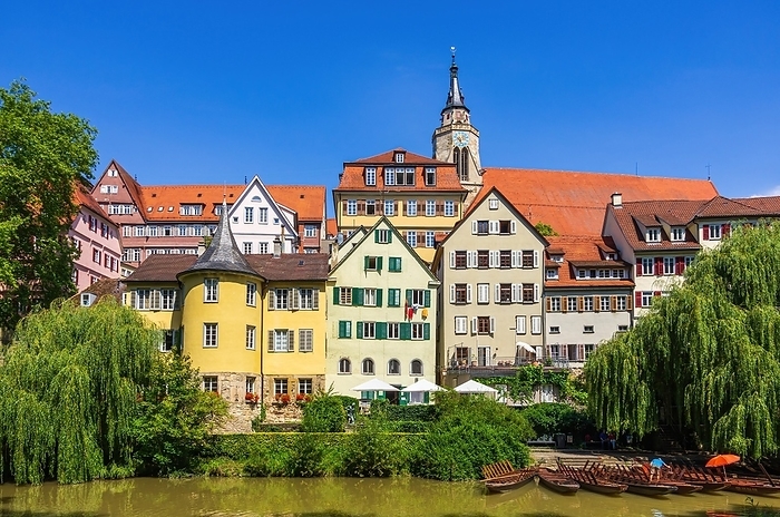 Beautiful view of the historic Neckar front in the old town of Tübingen, Baden-Württemberg, Germany, Europe, by Ullrich Gnoth