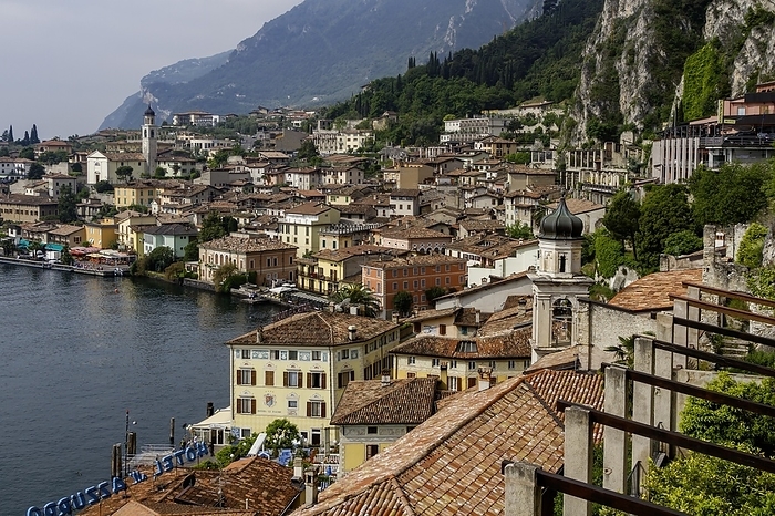 View of Limone sul Garda, Lake Garda, Province of Brescia, Lombardy, Italy, Europe, by AnnaReinert