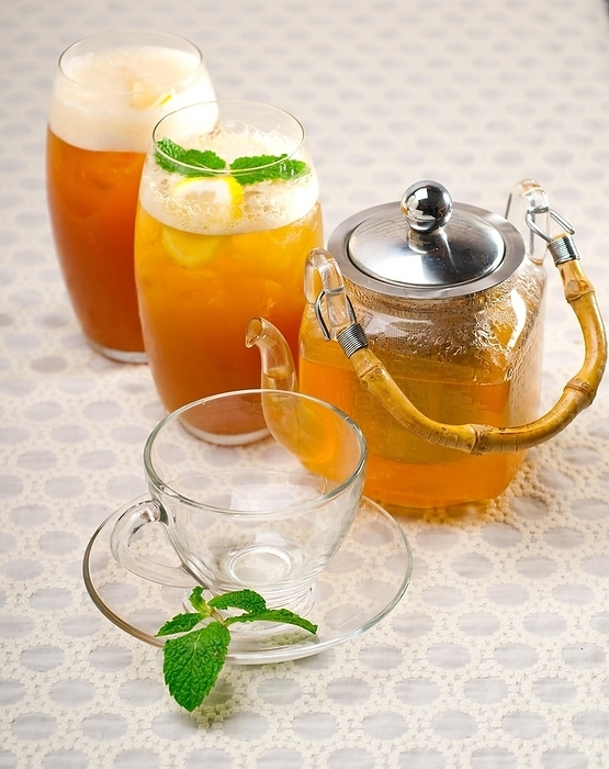 Fresh brewed selection of tea clodeup macro, by keko64