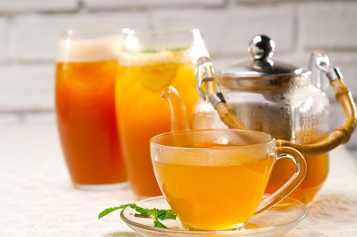Fresh brewed selection of tea clodeup macro, by keko64
