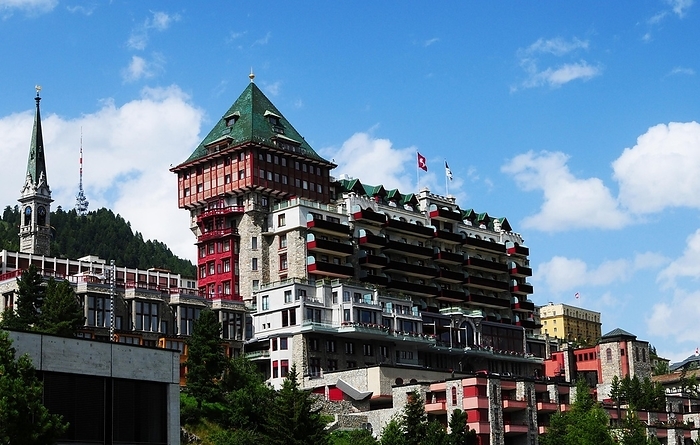 Swiss Alps: The legendary Palasthotel Badrutt in St. Moritz, by Gerd Michael Müller