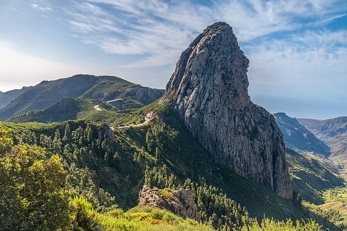 Mountains landscape from Mirador de los Roques in La Gomera, Canary Islands, Spain, Europe, by Unai Huizi