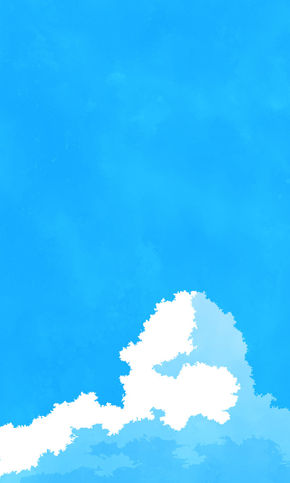 Clip art of summer-inspired sky. Blue vertical background.