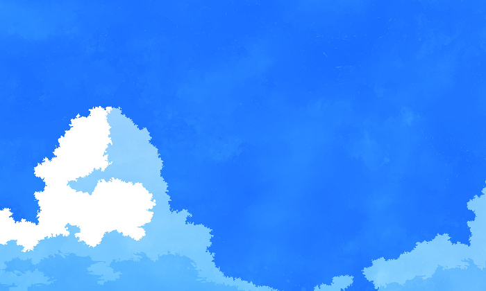 Clear sky. Vector illustration of early summer.