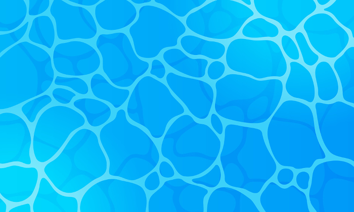 The surface of the water shaking. Vector illustration of the sea from a bird's eye view.