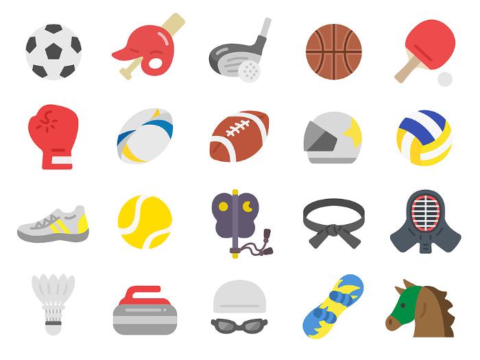 Clip art set of sport icons by discipline