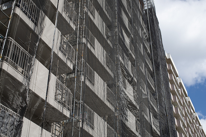 Construction Scaffolding Curing Condominium repair work