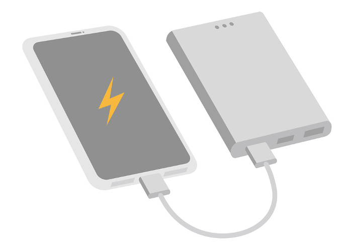 Clip art of smartphone and battery_1