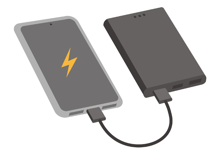 Clip art of smartphone and battery_2