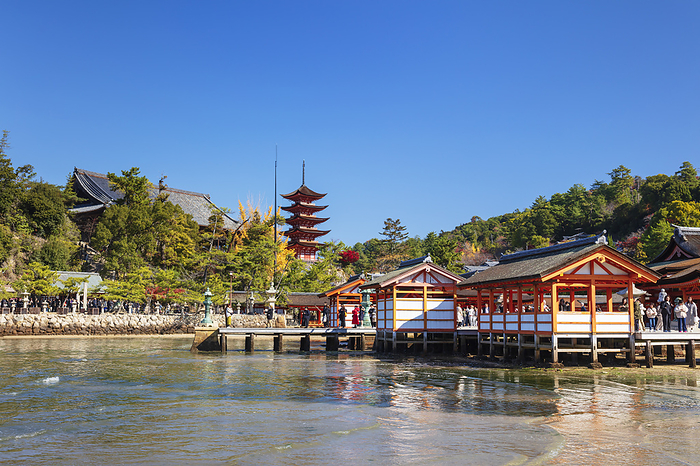 Itsukushima Shrine and Five-Story Pagoda Hiroshima Prefecture