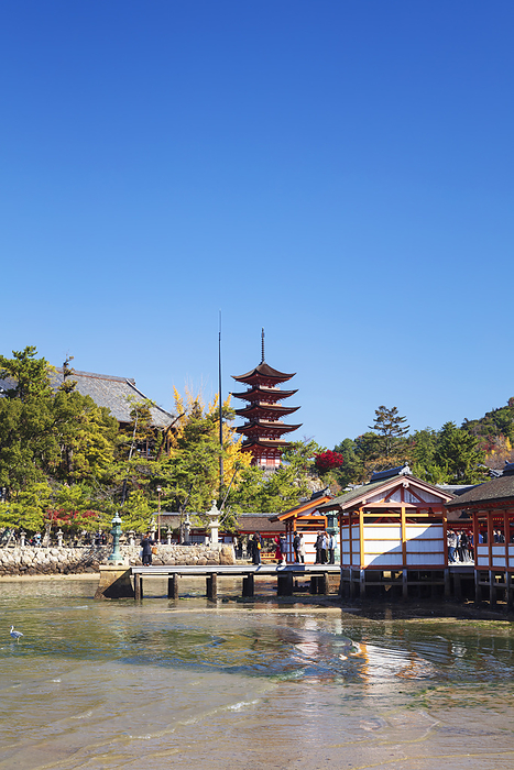 Itsukushima Shrine and Five-Story Pagoda Hiroshima Prefecture