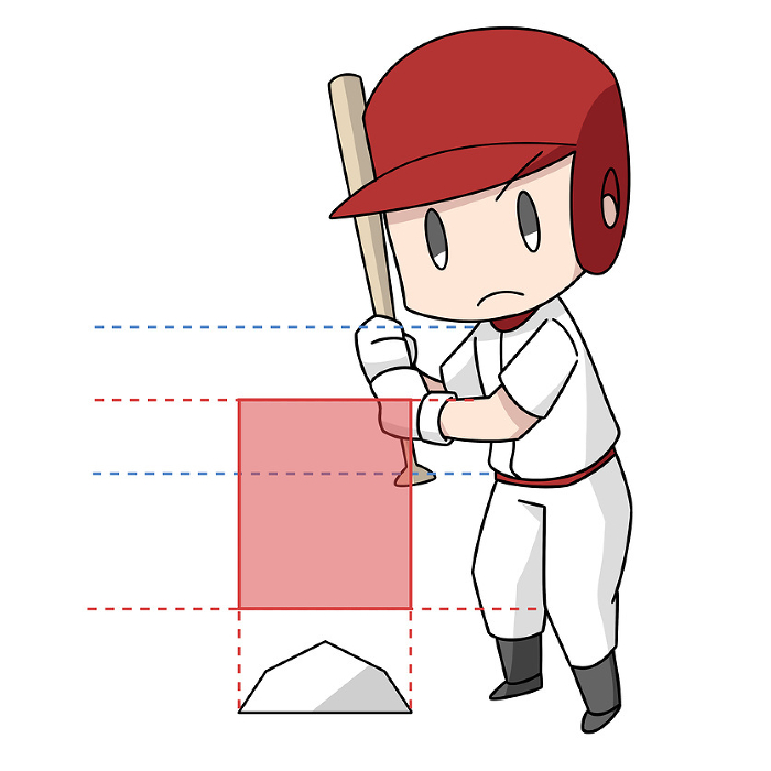 Clip art of baseball strike zone - male