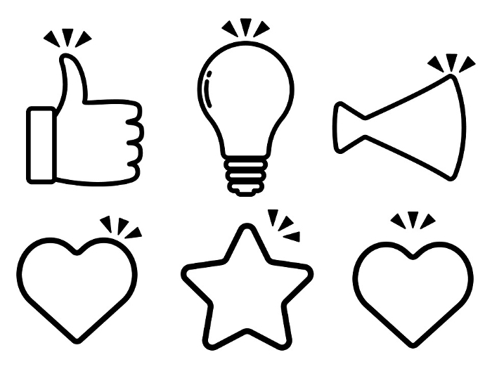 Message Icon Set Line Drawing