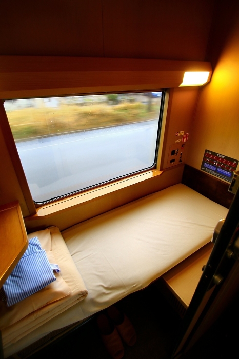 Overnight train trip in a comfortable private sleeping car... 
