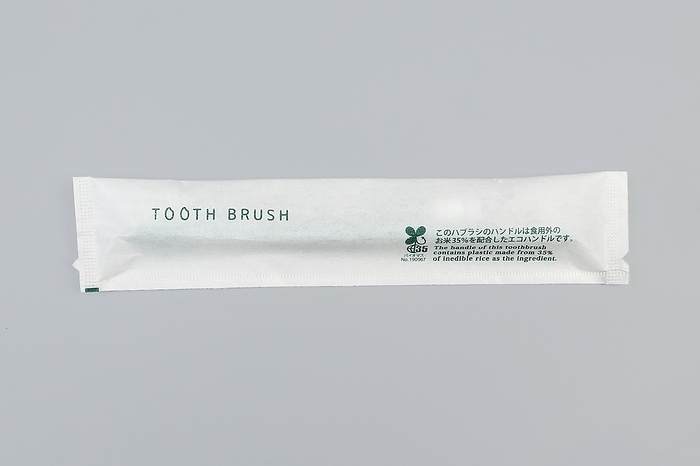 Rice toothbrush package Made from inedible rice such as old rice and crushed rice Biomass plastic Rice toothbrush package Made from inedible rice such as old rice and crushed rice Biomass plastic rice resin