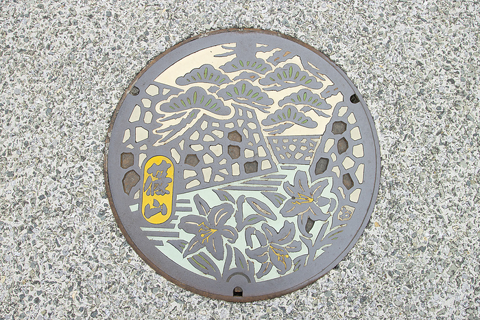Manhole in Tanba-Sasayama City, Hyogo Prefecture