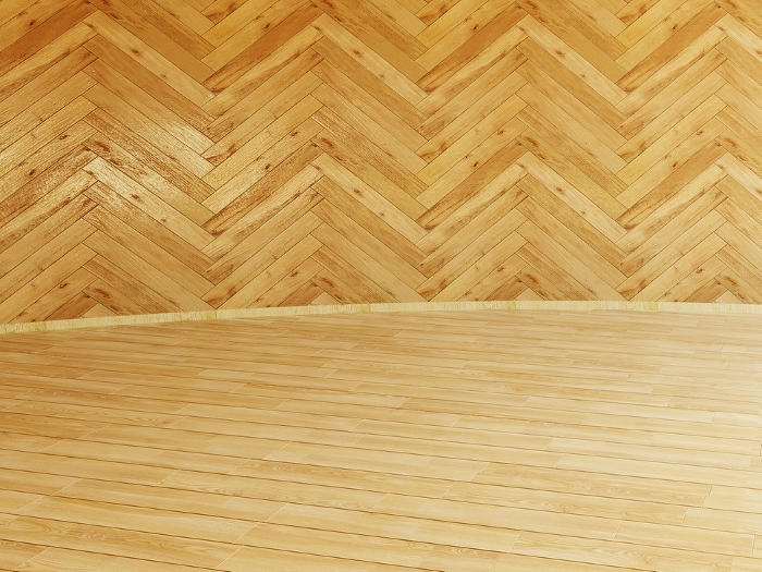 3DCG] Room space made of wood