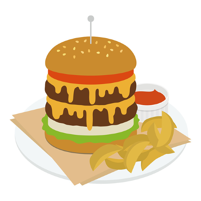 Clip art of hamburger