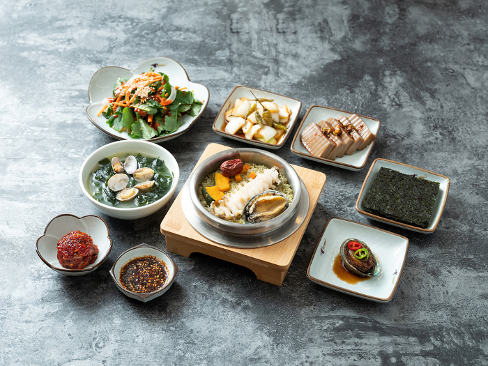 Abalone rice set meal Han-Shoku image