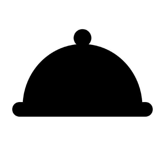 Cloche silhouette icon. Vector.