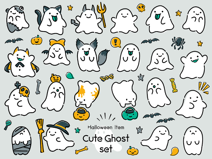 Clip art of Halloween ghost