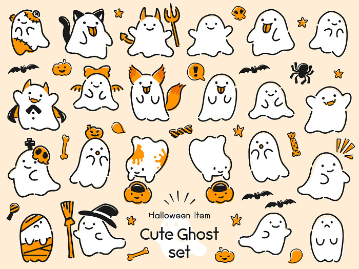 Clip art of Halloween ghost
