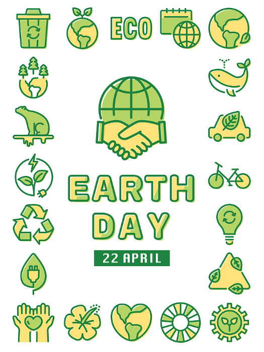 Earth Day Colorful Icon Set