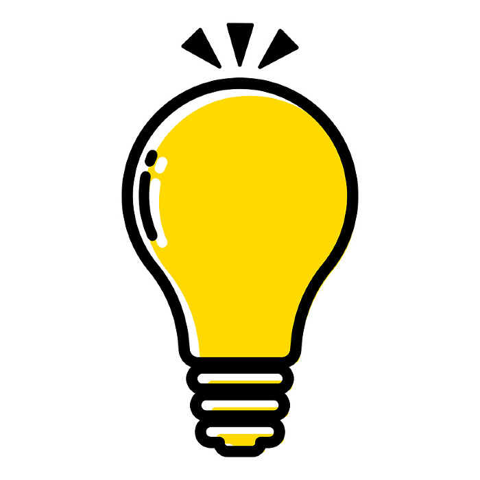 Light bulb icon Yellow