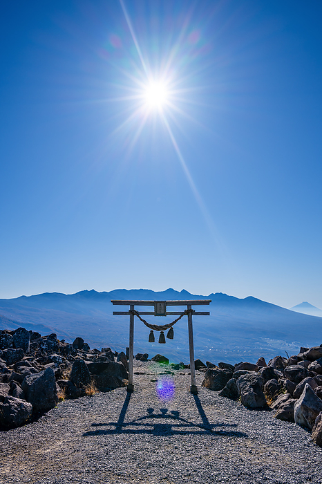 Torii gate of Kurumayama Shrine, Nagano Prefecture