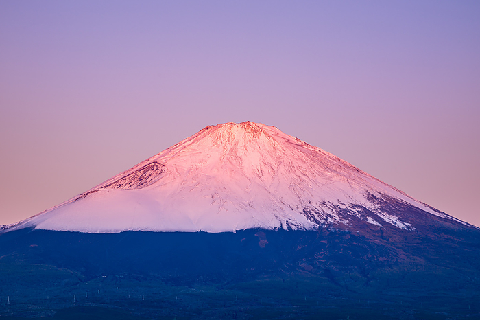 Mt. Fuji in the morning glow, Shizuoka Prefecture