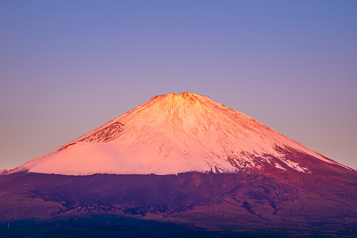 Mt. Fuji in the morning glow, Shizuoka Prefecture