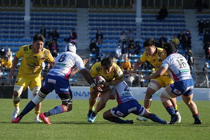 2023 24 Japan Rugby League One Sungoliath s Kotaro Hosoki during the 2023 24 Japan Rugby League One match between Tokyo Suntory Sungoliath and Hanazono Kintetsu Liners at Prince Chichibu Memorial Stadium in Tokyo, Japan on March 9, 2024.  Photo by AFLO 