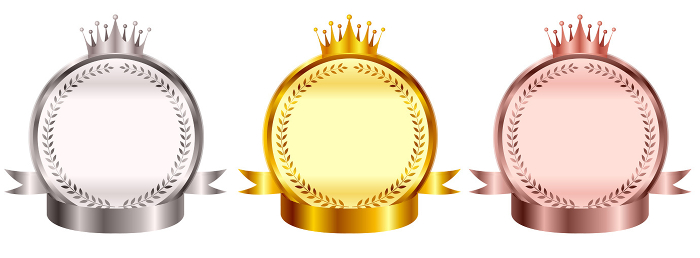 Medal Gold Silver Ribbon Icon