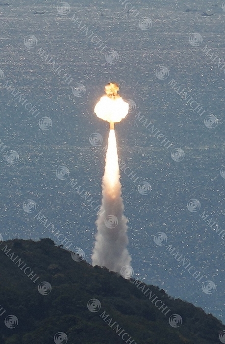 First private rocket  Kairos  explodes and fails to launch. Kairos, a fixed fuel rocket that explodes while breathing fire, in Wakayama Prefecture, Japan, March 13, 2024, 11:01 a.m. Photo by Naoki Watanabe