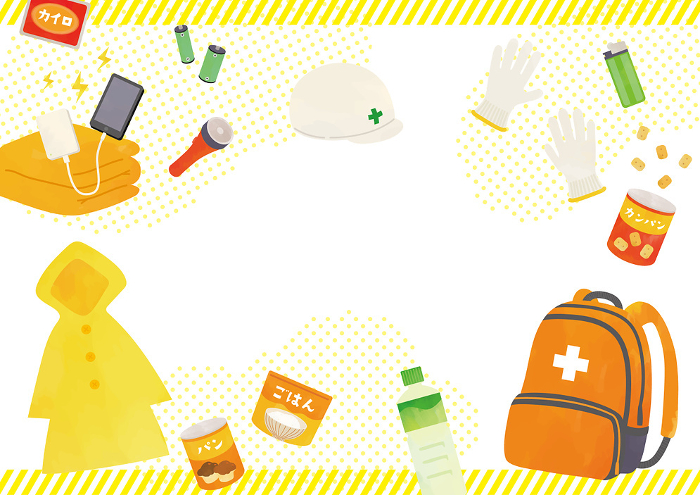 Template Background for Disaster Prevention Goods