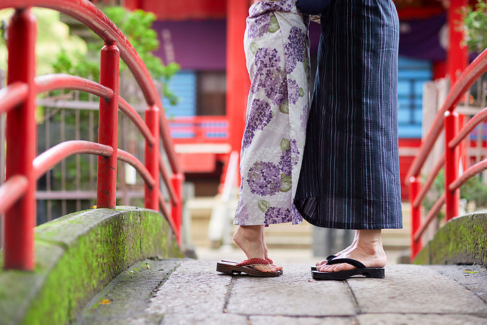 Japanese couple in yukata