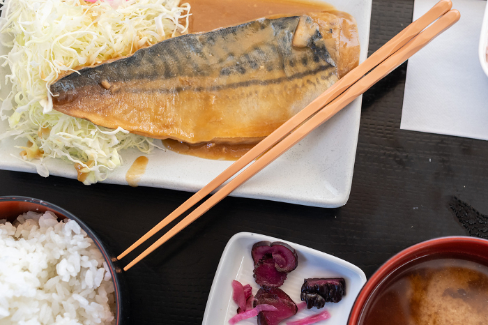 Delicious mackerel simmered in miso