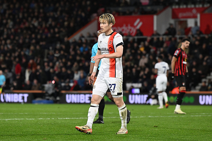 Bournemouth v Luton Town Premier League 13 03 2024. Daiki Hashioka Luton Town s Daiki Hashioka in action during the Premier League match between Bournemouth and Luton Town at the Vitality Stadium, Bournemouth, England on 13 March 2024.
