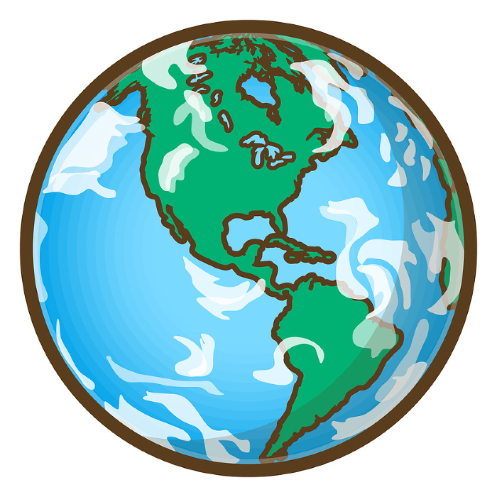 Earth (North America, South America, Atlantic Ocean, Pacific Ocean)