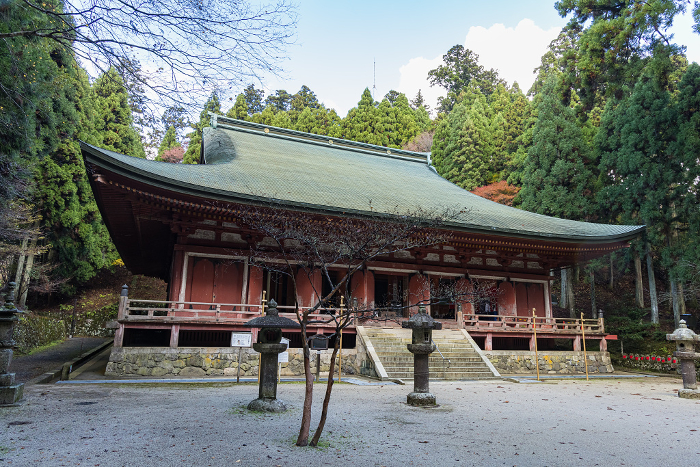 Shakado in the West Pagoda of Enryaku-ji Temple in Otsu City, Shiga Prefecture, Japan