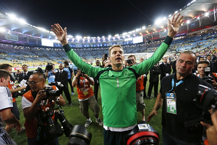 2014 FIFA World Cup Final Germany Wins 4th title in 6 tournaments Manuel Neuer  GER , JULY 13, 2014   Football   Soccer : FIFA World Cup Brazil 2014 Final match between Germany and Argentina at the Maracana stadium in Rio de Janeiro,  Brazil.  Photo by AFLO   3604 